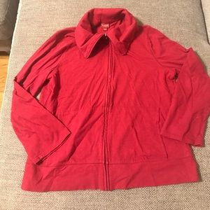 2/$20 sale {Merona} Red zipup sweatshirt sz large